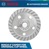 Bosch 4" Expert for Universal Cup Wheel